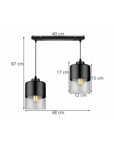 Lampa sufitowa ROMA - elegancka lampa na belce, regulowana, idealna do salonu, jadalni i wysokich pomieszczeń