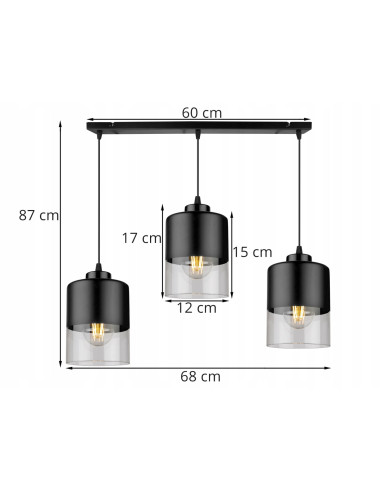 Lampa wisząca ROMA – nowoczesne oświetlenie z regulacją wysokości, idealne do każdego wnętrza