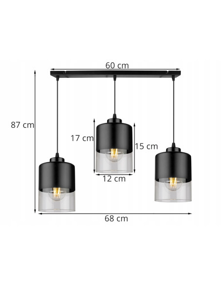 Lampa wisząca ROMA – nowoczesne oświetlenie z regulacją wysokości, idealne do każdego wnętrza