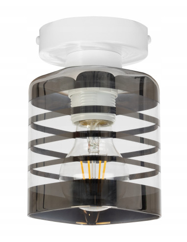 Lampa sufitowa HELIX – elegancka lampa szklana z regulacją światła do kuchni i jadalni, nowoczesny design