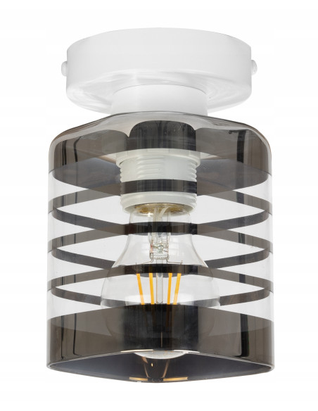 Lampa sufitowa HELIX – elegancka lampa szklana z regulacją światła do kuchni i jadalni, nowoczesny design