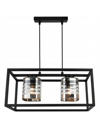 Lampa wisząca HELIX z eleganckimi srebrnymi detalami - nowoczesne oświetlenie do różnych wnętrz