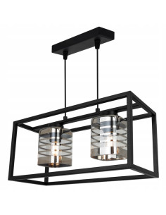 Lampa wisząca HELIX z eleganckimi srebrnymi detalami - nowoczesne oświetlenie do różnych wnętrz 2