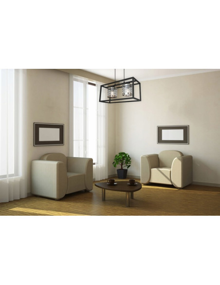 Lampa wisząca HELIX z eleganckimi srebrnymi detalami - nowoczesne oświetlenie do różnych wnętrz