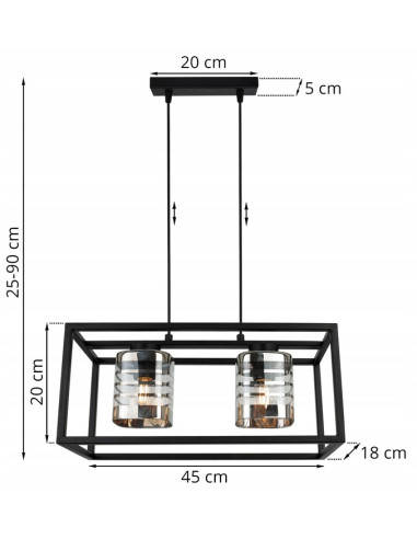 Lampa wisząca HELIX z eleganckimi srebrnymi detalami - nowoczesne oświetlenie do różnych wnętrz