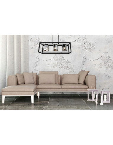 Lampa wisząca HELIX CAGE, nowoczesny design, 3 źródła E27, regulowana długość, eleganckie metalowe klosze srebrno-czarne