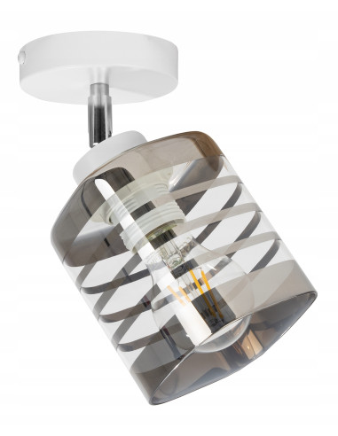 Reflektor sufitowy HELIX z przezroczystym kloszem – eleganckie oświetlenie do biur i nowoczesnych wnętrz