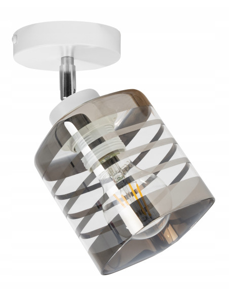 Reflektor sufitowy HELIX z przezroczystym kloszem – eleganckie oświetlenie do biur i nowoczesnych wnętrz