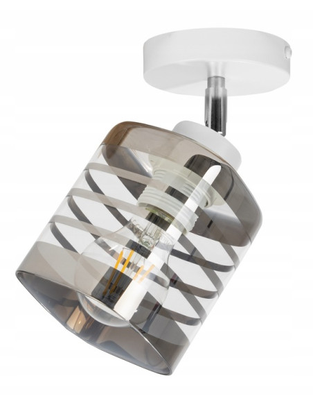 Reflektor sufitowy HELIX z przezroczystym kloszem – eleganckie oświetlenie do biur i nowoczesnych wnętrz