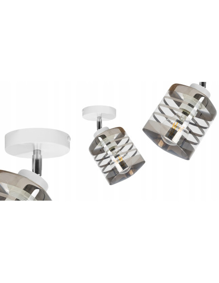 Reflektor sufitowy HELIX z przezroczystym kloszem – eleganckie oświetlenie do biur i nowoczesnych wnętrz