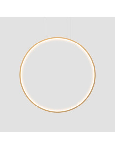Lampa Wisząca LED MIRROR w Złotym Okręgu – Nowoczesne Oświetlenie do Wnętrz i Łazienek 2