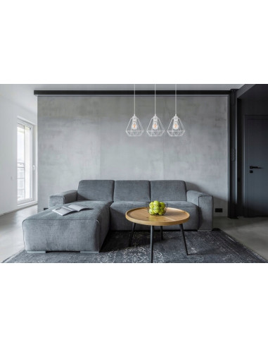 Lampa wisząca EDISON 60W na belce - nowoczesne oświetlenie do biura, jadalni, kuchni i salonu w trzech kolorach