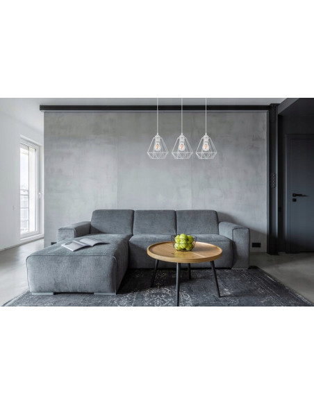 Lampa wisząca EDISON 60W na belce - nowoczesne oświetlenie do biura, jadalni, kuchni i salonu w trzech kolorach