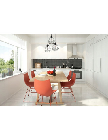 Lampa wisząca EDISON 3-płomienna E27 w kolorze czarnym - nowoczesne oświetlenie do salonu, jadalni i biura