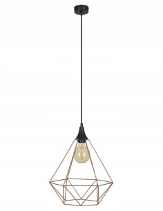 Lampa wisząca EDISON w miedzianym kloszu - nowoczesny akcent do biura, restauracji i eleganckich wnętrz.