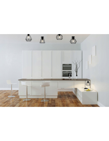 Plafon EDISON w stylu loftowym z okrągłym kloszem, czarny metal, 1xE27 60W - idealny do salonu i biura