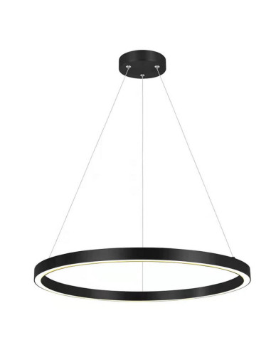 Lampa wisząca MIDWAY MAŁA LED z czarnym akcentem, minimalistyczna elegancja do nowoczesnych wnętrz