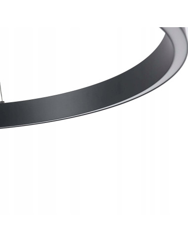 Lampa wisząca MIDWAY MAŁA LED z czarnym akcentem, minimalistyczna elegancja do nowoczesnych wnętrz