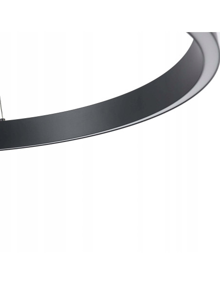 Lampa wisząca MIDWAY MAŁA LED z czarnym akcentem, minimalistyczna elegancja do nowoczesnych wnętrz