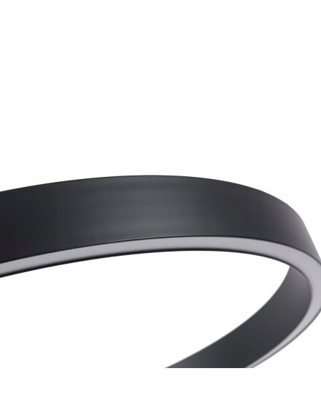 Lampa wisząca MIDWAY MAŁA LED z czarnym akcentem, minimalistyczna elegancja do nowoczesnych wnętrz