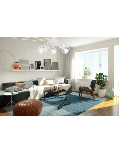 Żyrandol Edison - nowoczesne oświetlenie industrialne z różnorodnymi kloszami do salonu i jadalni