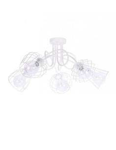 Lampa wisząca EDISON w stylu loftowym, czarna, 5-punktowa, idealna do klatki schodowej i nowoczesnych wnętrz. 2