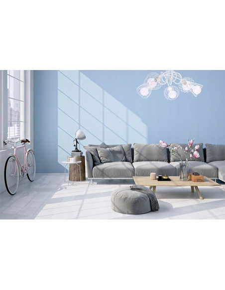 Lampa wisząca EDISON w stylu loftowym, czarna, 5-punktowa, idealna do klatki schodowej i nowoczesnych wnętrz.