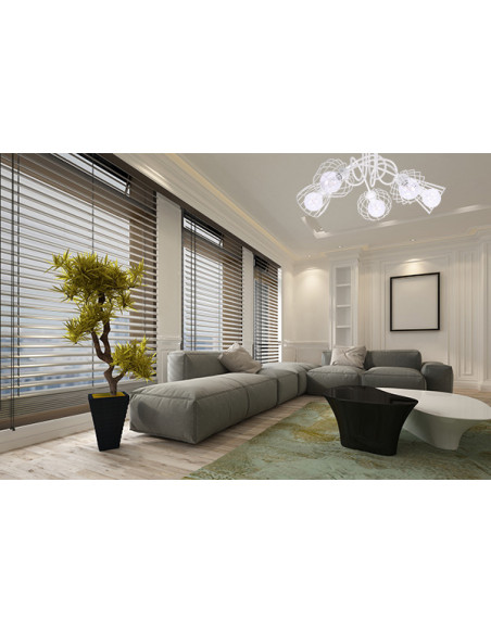 Lampa wisząca EDISON w stylu loftowym, czarna, 5-punktowa, idealna do klatki schodowej i nowoczesnych wnętrz.