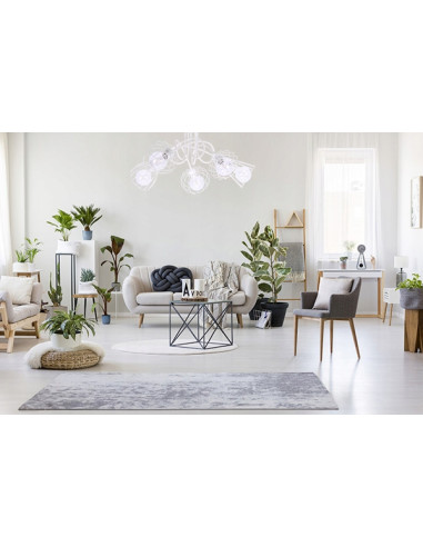 Lampa wisząca EDISON w stylu loftowym, czarna, 5-punktowa, idealna do klatki schodowej i nowoczesnych wnętrz.