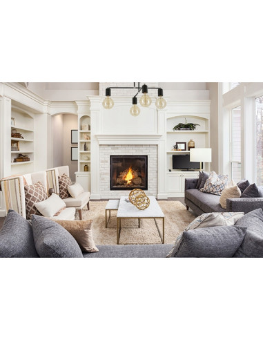 Lampa sufitowa EDISON w stylu awangardowym z metalową konstrukcją, idealna do nowoczesnych wnętrz.