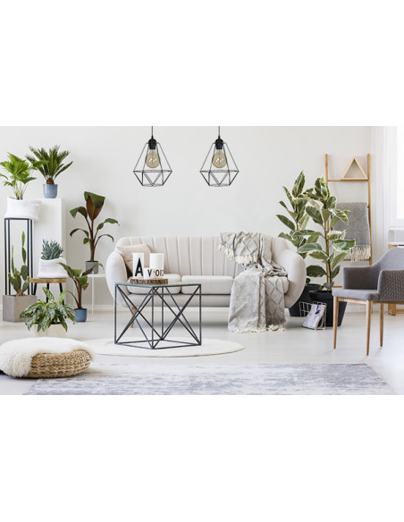 Lampa wisząca EDISON Fusion – minimalistyczna elegancja z personalizacją koloru dla salonu i jadalni.