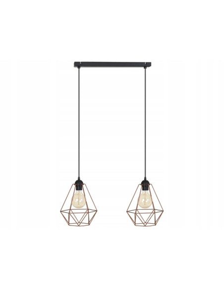 Lampa wisząca EDISON FUSION czarna – nowoczesny design, regulowana wysokość do biura, salonu i kawiarni.