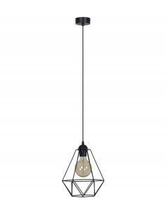 Lampa wisząca minimalistyczna EDISON E27 z metalowym kloszem – eleganckie oświetlenie do biura i jadalni