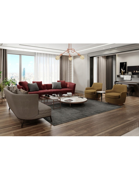 Żyrandol miedziany EDISON z 3 punktami świetlnymi - elegancki dodatek do salonu i jadalni w minimalistycznym stylu.