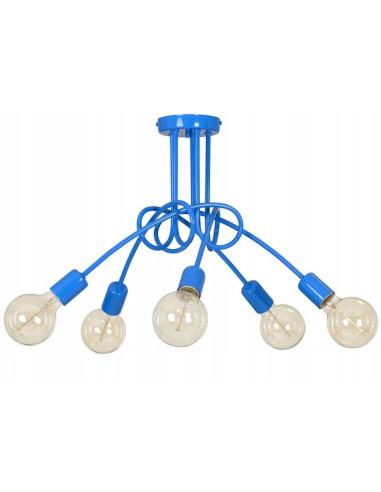 Nowoczesny Żyrandol EDISON E27 z Ozdobnym Supłem - Stylowy Element Dekoracyjny do Wnętrz w Różnorodnych Kolorach