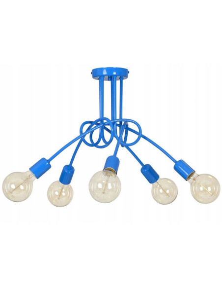 Nowoczesny Żyrandol EDISON E27 z Ozdobnym Supłem - Stylowy Element Dekoracyjny do Wnętrz w Różnorodnych Kolorach
