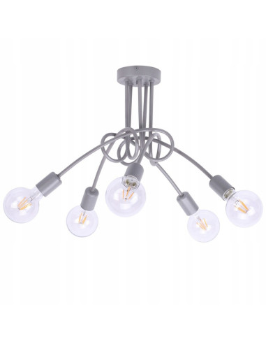 Nowoczesny Żyrandol EDISON E27 z Ozdobnym Supłem - Stylowy Element Dekoracyjny do Wnętrz w Różnorodnych Kolorach