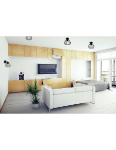 Plafon loftowy NUVOLA z czarnym kloszem druciakowym, 18 cm, marki Light Home do nowoczesnych wnętrz 2