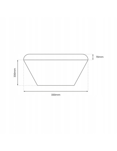 Lampa sufitowa NEMO 17W LED w bieli i złocie, nowoczesna, kwadratowa, IP44 do salonu i sypialni