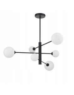 Lampa sufitowa DORADO 6 – nowoczesna z regulowanym oświetleniem, elegancka czarna konstrukcja do każdego wnętrza.