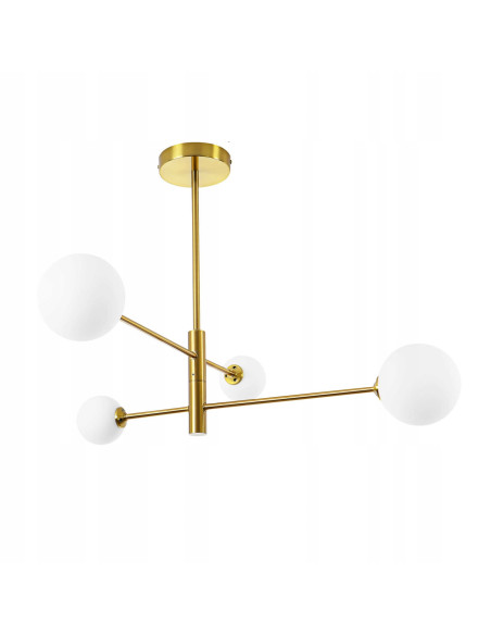 Lampa sufitowa DORADO z regulowanymi kulami - nowoczesne oświetlenie 4-punktowe do eleganckich wnętrz
