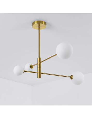 Lampa sufitowa DORADO z regulowanymi kulami - nowoczesne oświetlenie 4-punktowe do eleganckich wnętrz