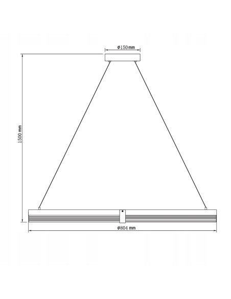 Lampa wisząca Plum LED 80 cm - nowoczesny design, czarna z złotymi akcentami, regulowane oświetlenie do każdego wnętrza