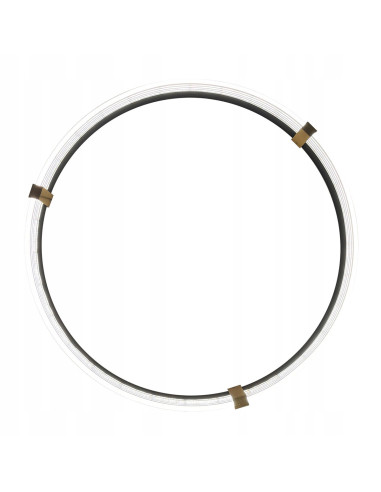 Lampa wisząca LED Ring Plum z akcentami złota – nowoczesne oświetlenie do biura i eleganckich wnętrz