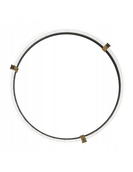 Lampa wisząca LED Ring Plum z akcentami złota – nowoczesne oświetlenie do biura i eleganckich wnętrz