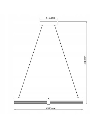 Lampa wisząca LED Ring Plum z akcentami złota – nowoczesne oświetlenie do biura i eleganckich wnętrz