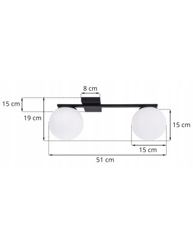 Elegancki plafon ALTA z białymi kloszami - nowoczesna lampa sufitowa do biura, salonu i innych wnętrz