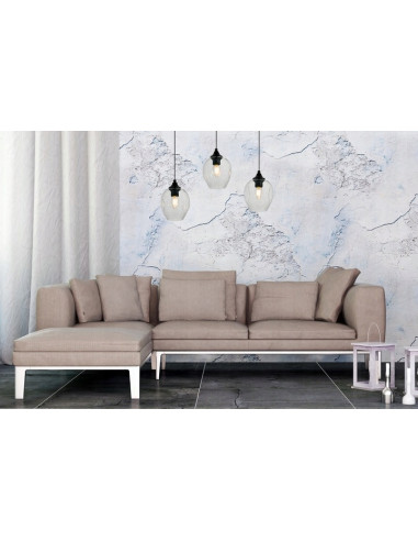 Lampa wisząca PRAGA z 3 dymionymi kloszami – nowoczesny design w czerni i szarości do eleganckich wnętrz