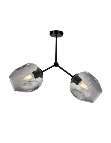 Plafon loftowy Praga Dna z transparentnymi kloszami - elegancka lampa sufitowa od Light Home