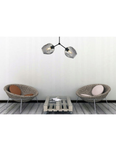 Plafon loftowy Praga Dna z transparentnymi kloszami - elegancka lampa sufitowa od Light Home 2